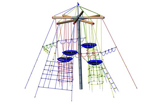Bird‘s Nest Tree - wood crossbeams