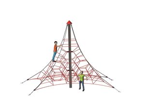 Seilpyramide SPIDER 4 mit 4 Abspannungen