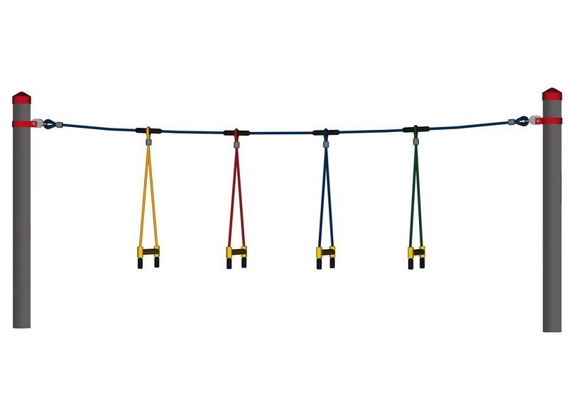 Strickleitersprossen für Stahlpfosten