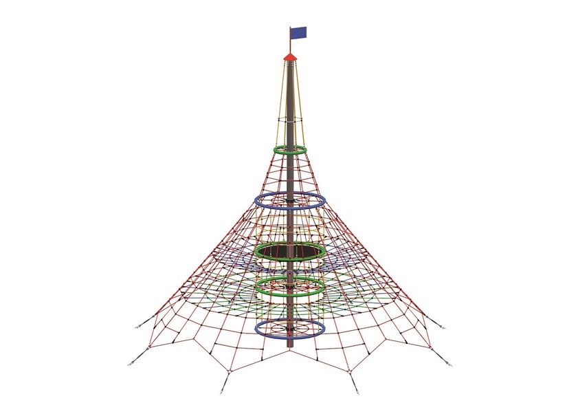 Seilnetz-Pyramide Dino XXL