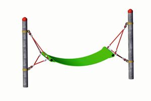 Polyesterhängematte "Haiger" - Stahl