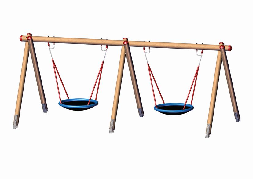 Swing frame Douglas fir for Birds Nest swing