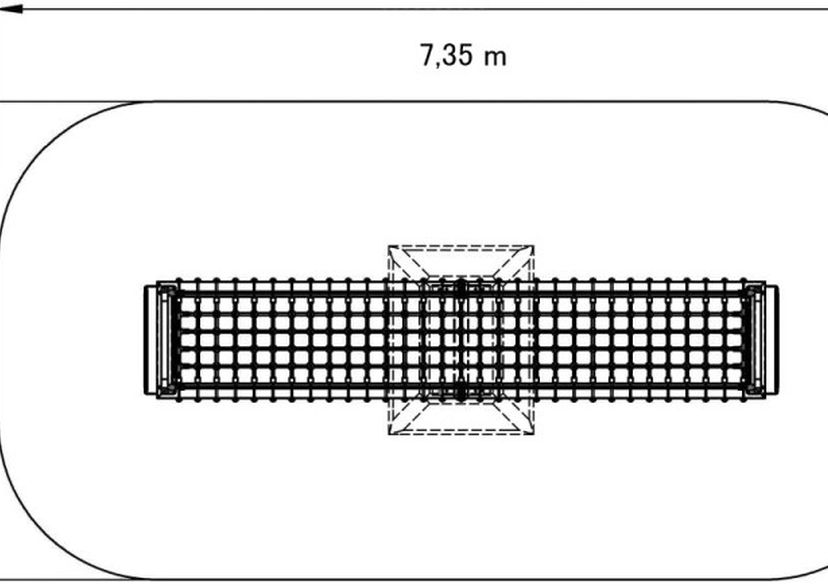 Steel net seesaw