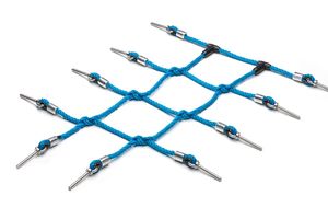Polypropylene climbing net, Ø 25 mm, mesh size 30 cm