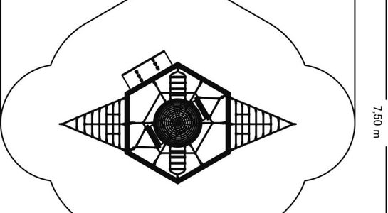 6-Eck-Kletterburg Maxi