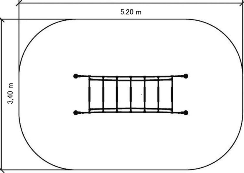 „Wobble rung“ adventure bridge