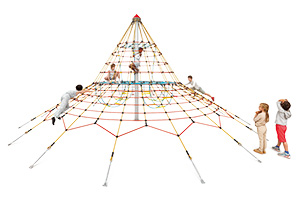 Seilnetz-Pyramiden